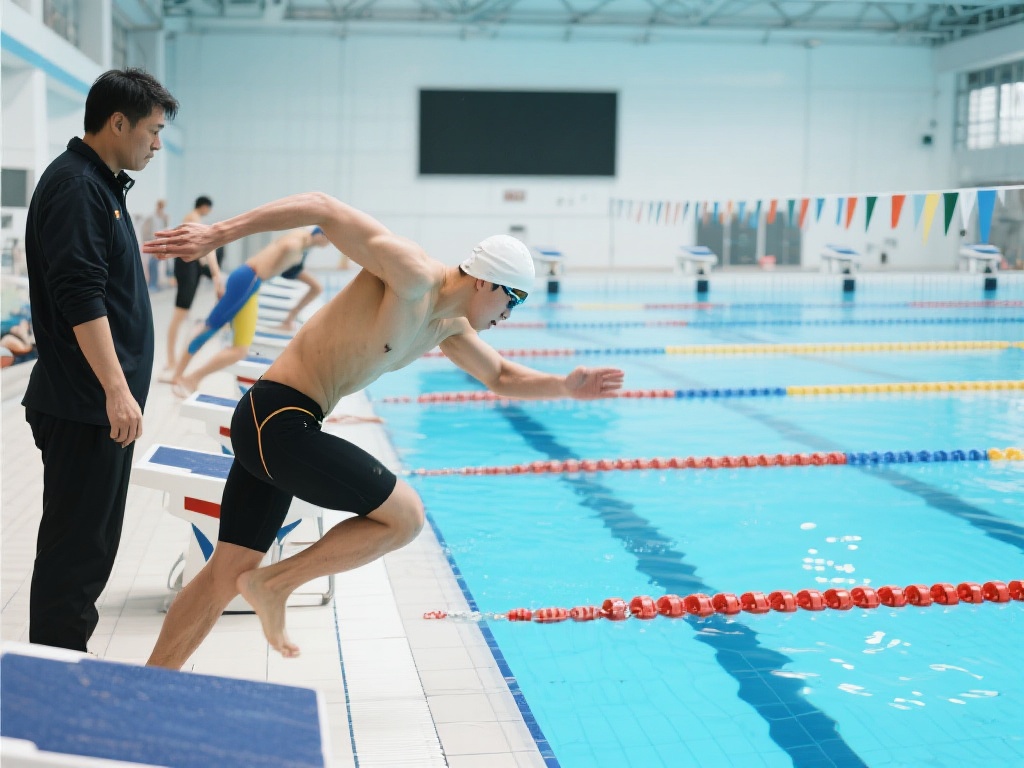 随后，泳池中的高强度训练成为重头戏。每天游上万米的